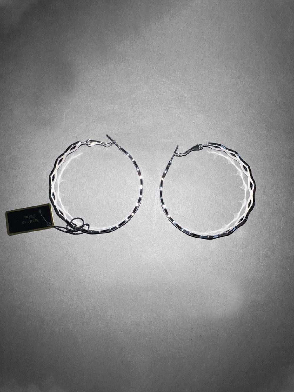 Joan Rivers Collection Silver Hoops - Picture 2 of 8